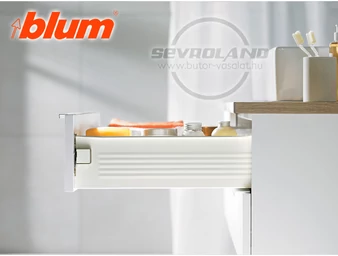 BLUM METABOX K káva 320. részleges kihúzású. NL 350. krémfehér