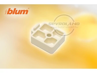 BLUM távtartó belső fiókhoz. részleges kihúzás 8 mm dűbel nélkül. krémfehér