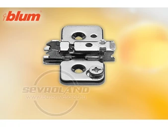 BLUM CLIP excentrikus keresztszerelőlap . acél. csavaros. távolság 0 mm