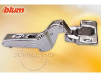 BLUM CLIP standard kivetőpánt 100°. 18 mm hajlított. rugóval. csavaros