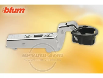 BLUM CLIP top üvegajtópánt 94°. 18mm hajlított. rugóval. csavaros