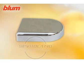 BLUM CLIP top edénytakaró - D-alakú üvegajtópánt. műanyag krómozott