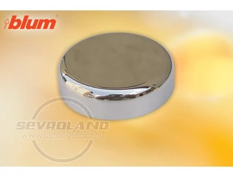 BLUM CLIP top edénytakaró - kerek üvegajtópánt. műanyag krómozott