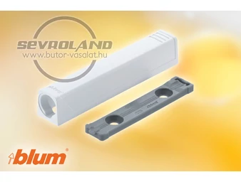BLUM TIP-ON egyenes adapter 956A1201. hosszú változat. selyemfehér