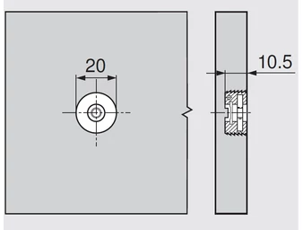Előlapbeállító vasalat 295.1000