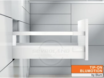 Blum TANDEMBOX Antaro C TIP-ON BLUMOTION selyemfehér fiók