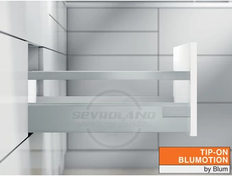 Blum TANDEMBOX Antaro C TIP-ON BLUMOTION világosszürke fiók
