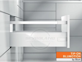 Blum TANDEMBOX Antaro D TIP-ON BLUMOTION selyemfehér fiók K kávával