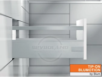 Blum TANDEMBOX Antaro D TIP-ON BLUMOTION világosszürke fiók K kávával