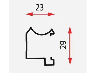Laguna Delta II fogó profil ezüst 2,7 m