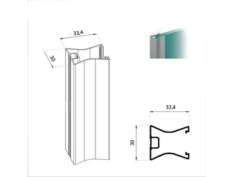 Laguna Intero fogó profil pezsgő 2,7 m