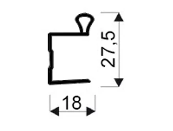 Pluton fogó profil pezsgő (bronz) színben