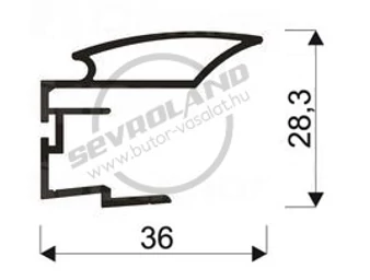 Sevroll Alfa fogó profil pezsgő (bronz) színben