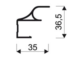 Sevroll Comfort fogó profil ezüst 2,7 m
