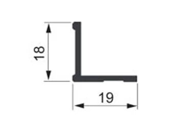 Sevroll Decor L sarokprofil 3 m pezsgő