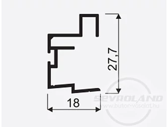 Sevroll Faworyt fogó profil pezsgő (bronz) színben