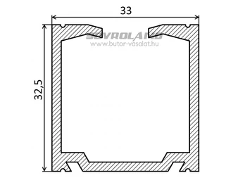 Valcomp Herkules H2 felső sín natúr