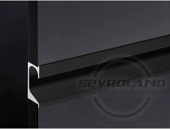 ZOBAL UKW-17 fekete fogó profil - ajtóba marva