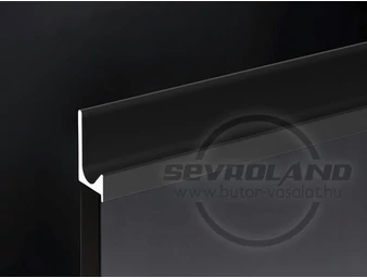 ZOBAL UKW-5 fekete fogó profil - ajtóélbe marva