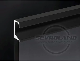 ZOBAL UKW-7 fekete fogó profil - ajtóélbe marva