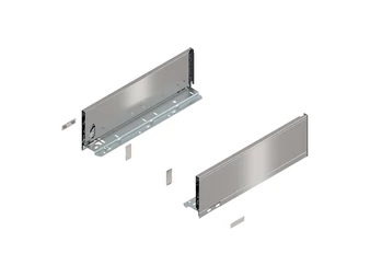 BLUM LEGRABOX pure káva K, 400, INOX (ujjlenyomatálló)
