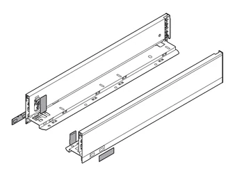 BLUM LEGRABOX pure káva M, 270, INOX (ujjlenyomatálló)