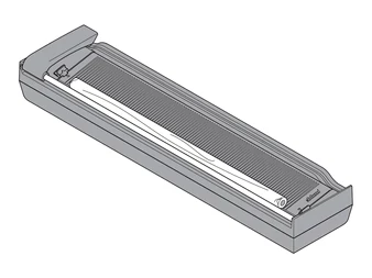 BLUM ORGA-LINE fóliavágó frissen tartó fólia, RAL 7037 szürke műanyag /nemesacél