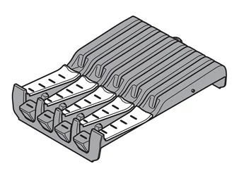 BLUM ORGA-LINE késtartó szélesség 177,5 mm, mélység 260 mm, műanyag szürke/nemesacél