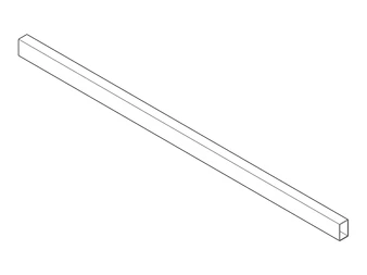 BLUM ORGA-LINE TANDEMBOX antaro keresztkorlát, L: 1104 mm, alumínium selyemfehér