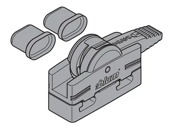 BLUM SERVO-DRIVE csatlakozócsomópont és kábelvégvédő, műanyag fekete