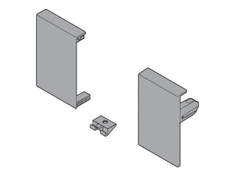 BLUM TANDEMBOX antaro előlaprögzítő magasság M, műanyag szürke RAL9006