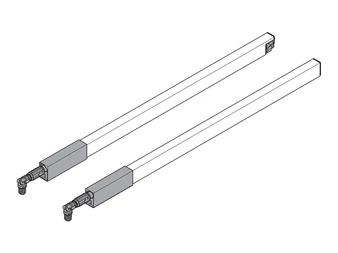 BLUM TANDEMBOX antaro hosszanti reling szett, NL 270, RAL 9006 szürke