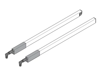 BLUM TANDEMBOX antaro hosszanti réling szett, NL 500, szürke RAL 9006