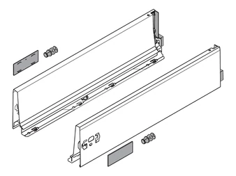BLUM TANDEMBOX antaro, káva magasság K, 350 mm, selyemfehér