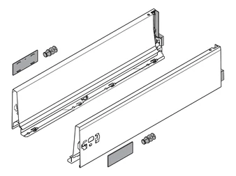 BLUM TANDEMBOX antaro, káva magasság K, 550 mm, acélszürke RAL 9006