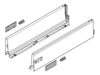 BLUM TANDEMBOX antaro, káva magasság K, 600 mm, selyemfehér