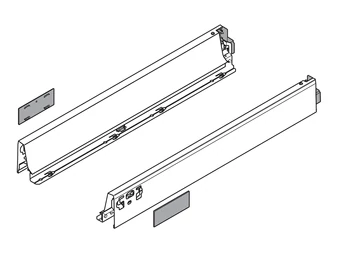 BLUM TANDEMBOX antaro, káva magasság N, 450mm, acélszürke RAL 9006