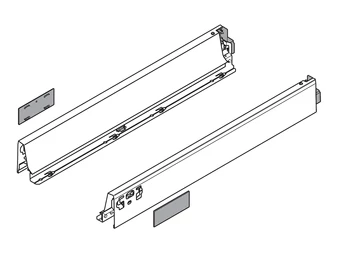 BLUM TANDEMBOX antaro, káva magasság N, 500mm, acélszürke RAL 9006