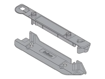 SERVO-DRIVE tartóprofil felfogatás fent/lent, szürke műanyag