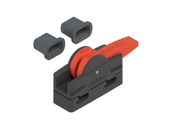 BLUM SERVO-DRIVE csatlakozócsomópont és kábelvégvédő, műanyag fekete