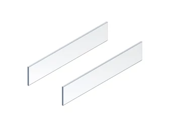 BLUM MERIVOBOX becsúsztatható elem oldalsó része, NL 550 mm, átlátszó üveg
