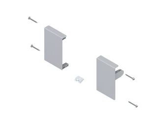 BLUM TANDEMBOX antaro előlaprögzítő magasság M, műanyag szürke RAL9006