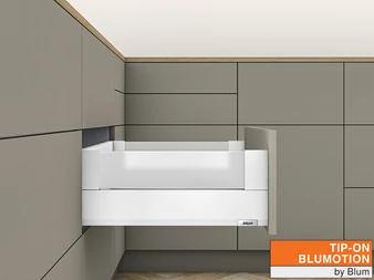 MERIVOBOX E BOXCOVER TIP-ON BLUMOTION selyemfehér fiókvasalat szettek