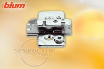 BLUM CLIP excentrikus szerelőlap egyenes. acél. csavaros. távolság 3 mm