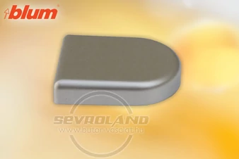 BLUM CLIP top edénytakaró - D-alakú üvegajtópánt. műanyag matt nikkelezett