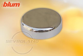 BLUM CLIP top edénytakaró - kerek üvegajtópánt. műanyag krómozott