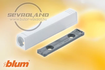 BLUM TIP-ON egyenes adapter 956A1201. hosszú változat. selyemfehér