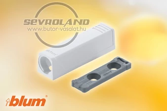 BLUM TIP-ON egyenes szerelőtalp. rövid változat; 956.1201.selyemfehér