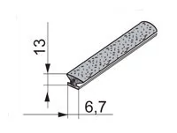 Sevroll hosszú öntap. kefe (fm) 6,7x13mm
