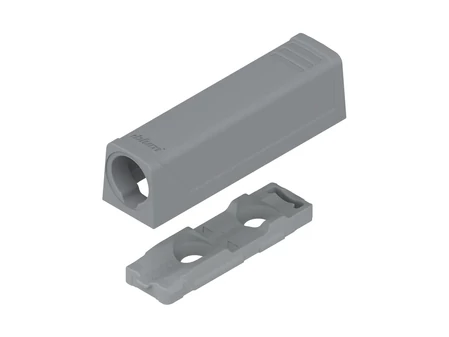 BLUM TIP-ON egyenes szerelőtalp. rövid változat; 956.1201. szürke